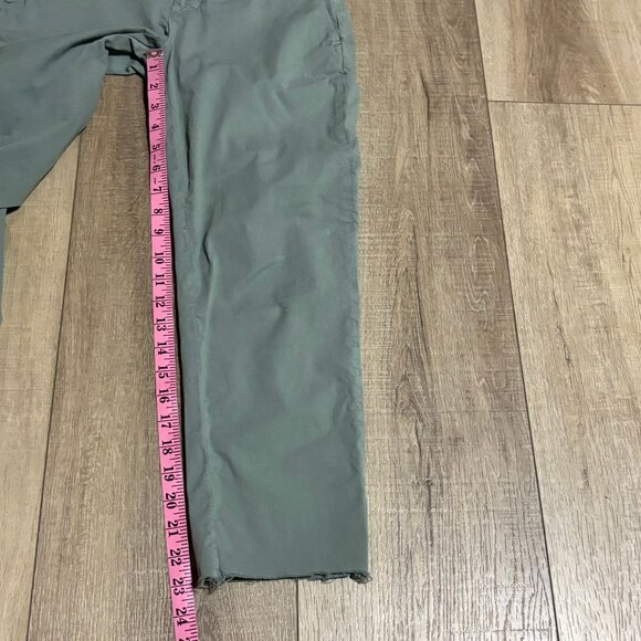FRANK & EILEEN Wicklow Crop Chino Raw Hem Pants Size 00 Gray Green Color - Picture 8 of 11